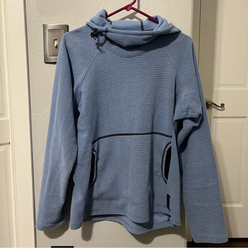 Melanzana V1 Blue Micro Grid Hoodie